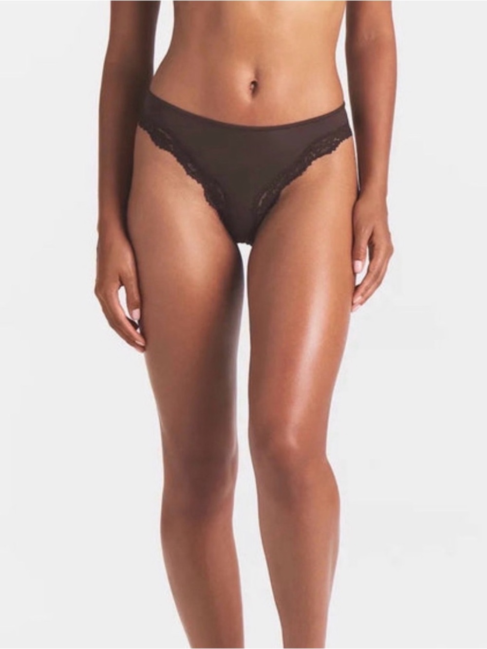 🤎 SKIMS Fits Everybody Lace Tanga | Cocoa | Sz. 4X | NWT 🏷️